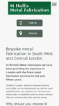 Mobile Screenshot of mhollis-metalfabrication.co.uk